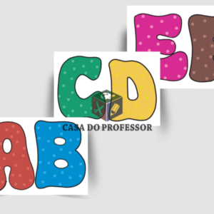 Alfabeto Poá para Imprimir (arquivo colorido)