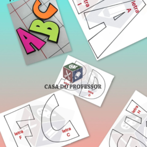 Molde Alfabeto Alongado