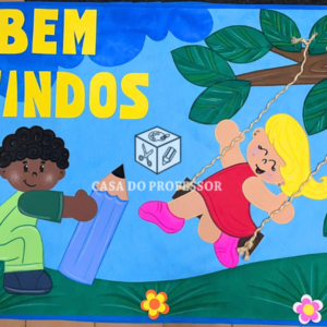 Molde Painel Bem-Vindos