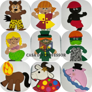 Molde Personagens do Folclore