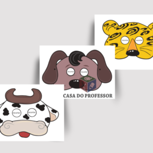 Máscaras de Animais (arquivo colorido)