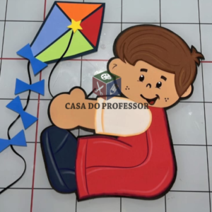 Molde Menino com Pipa