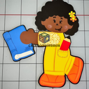 Molde Menina com Livro