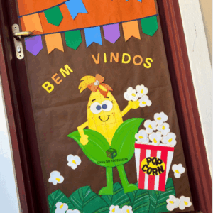 Molde Capa de Porta Junina