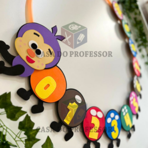 Molde Lagarta de Numerais