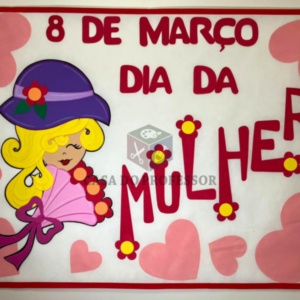 Molde Painel Dia da Mulher